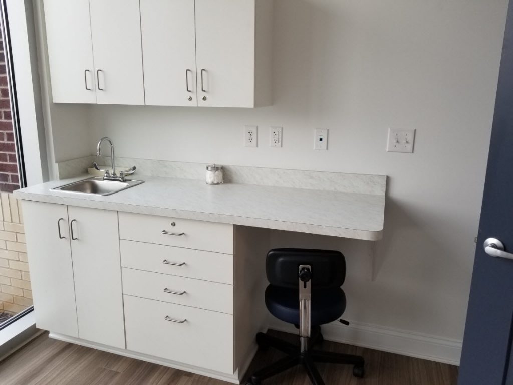Medical office cabinetry